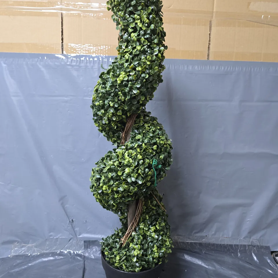 FAUX 80CM DECORATIVE SPIRAL TREE 