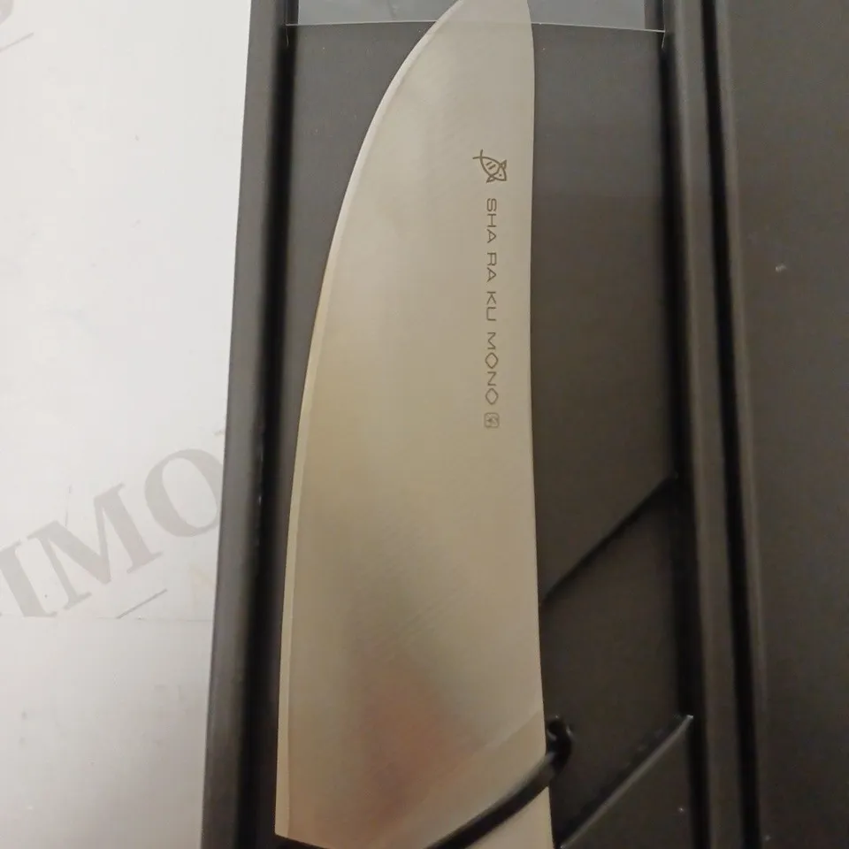 BOXED SHA RA KU MONO MOLYBDENUM VANADIUM STEEL 18-8 STAINESS STEEL FJ-13 DEBA KNIFE