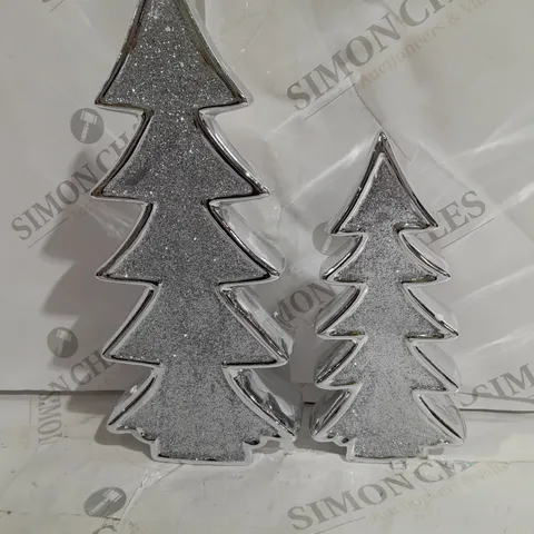 JULEN MACDONALD SET OF 2 GLITTER TREES