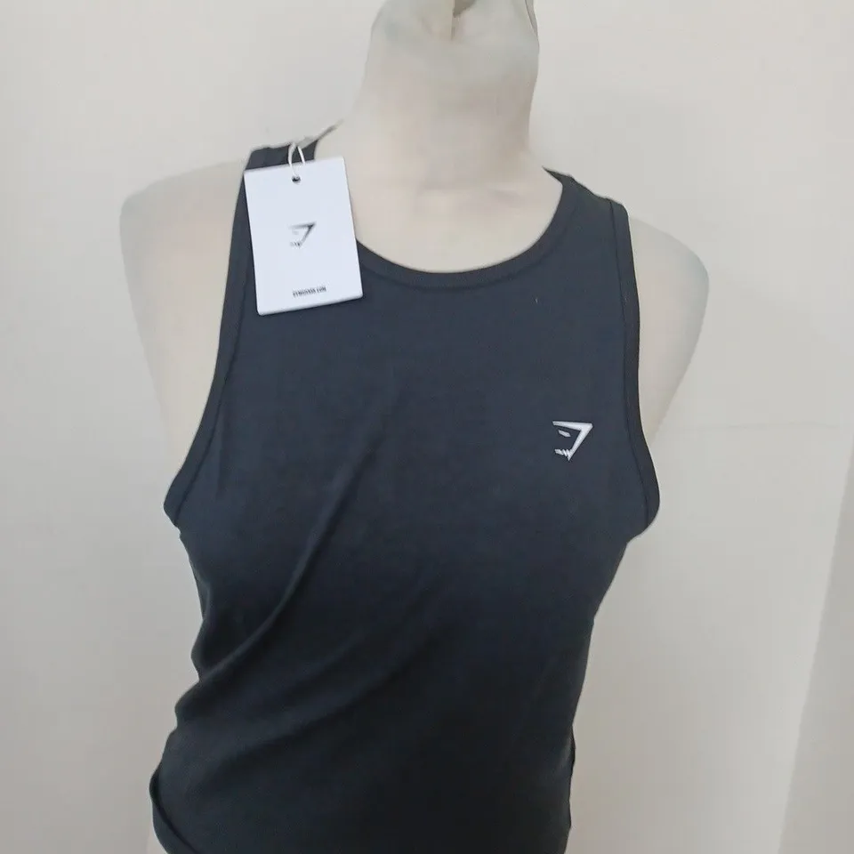 GYMSHARK ESSENTIAL COTTON MIDI TANK SIZE L
