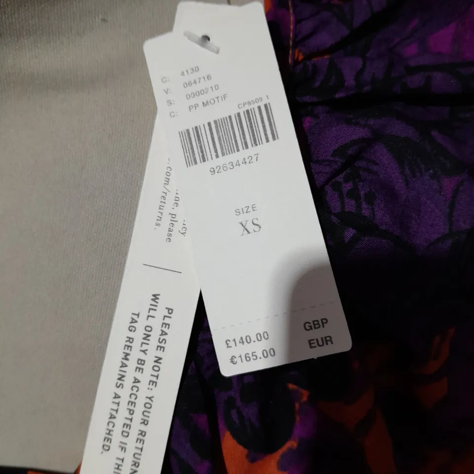 ANTHROPOLOGIE PUFF SLEEVED DRESS - XS