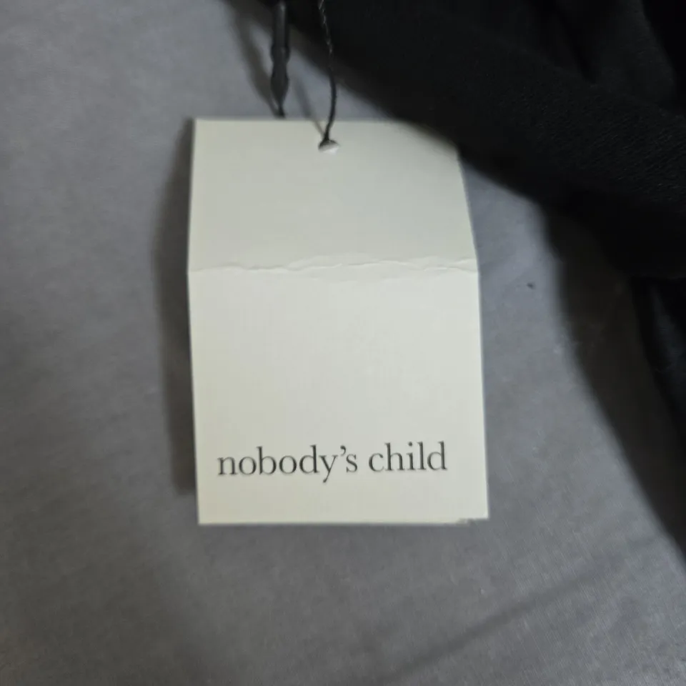 NOBODY'S CHILD BLACK SLEEVELESS DRESS – WOMEN'S, GATHERED WAIST UK10