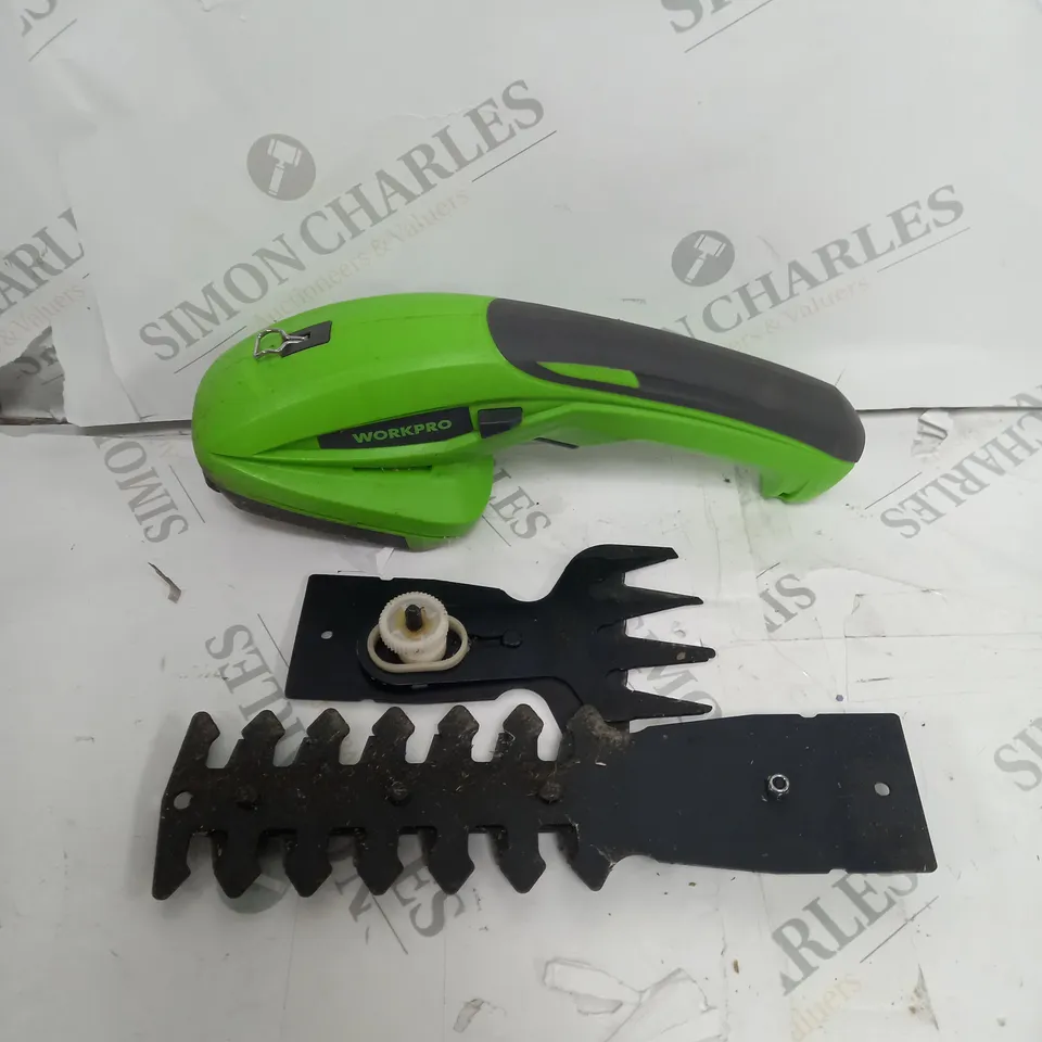 WORKPRO 7.2V 2-IN-1 CORDLESS SHEAR/HEDGE TRI,MMER 