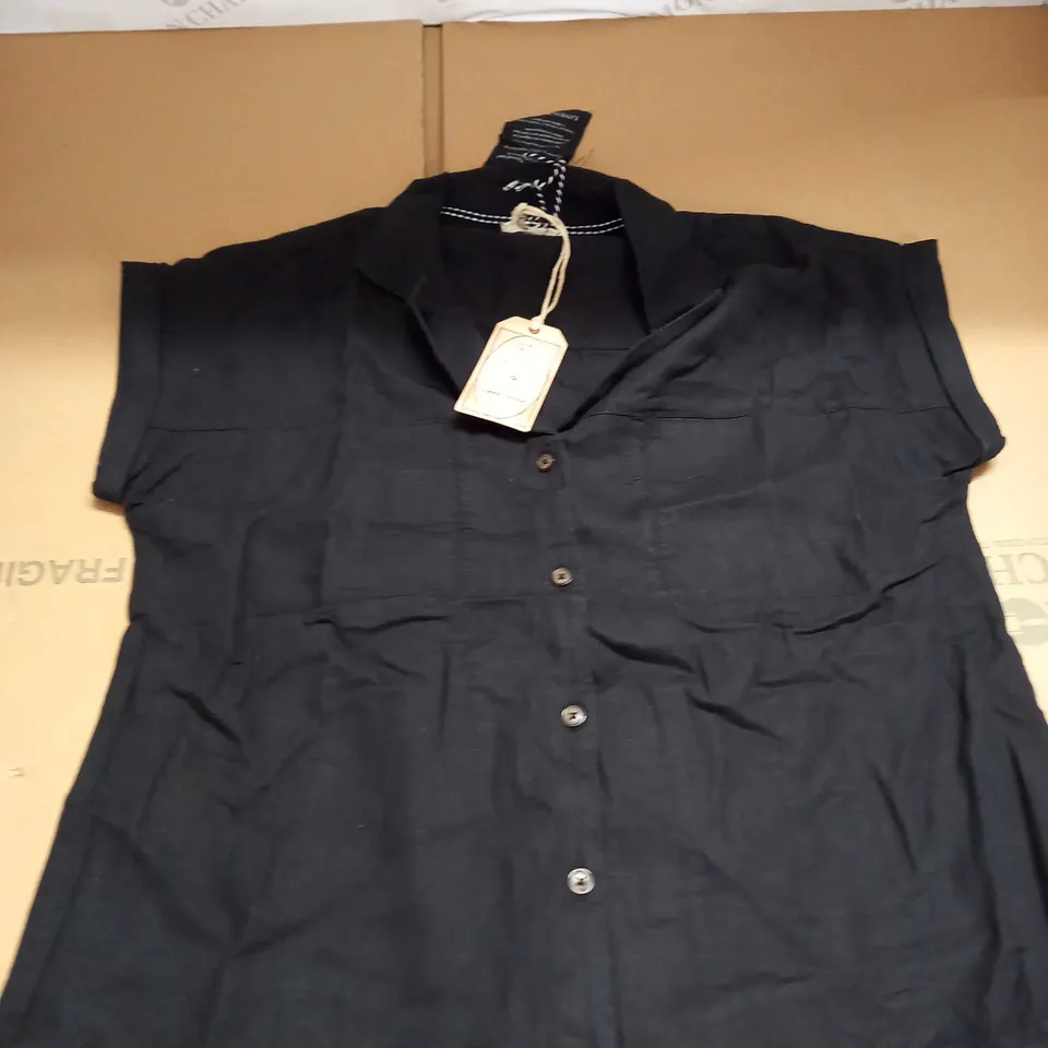 FATFACE VAL LINEN BLEND SHIRT SIZE 6