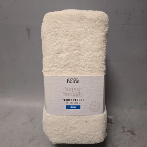 SUPER SNUGGLY TEDDY FLEECE FITTED SHEET - KING SIZE 