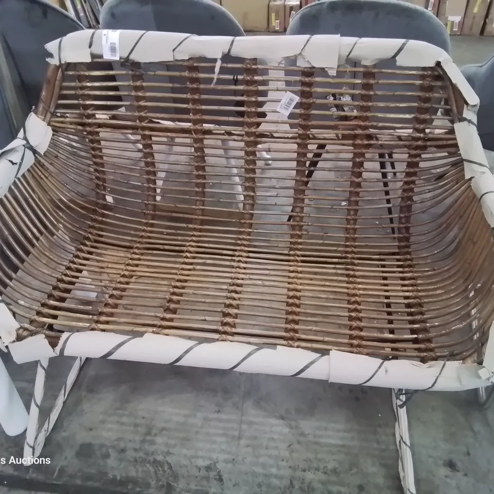 DESIGNER BAMBOO TWO SEATER SOFA