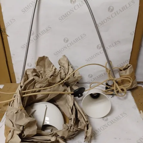 ORIGINAL BTC HECTOR MEDIUM DOME WHITE FLOOR LAMP