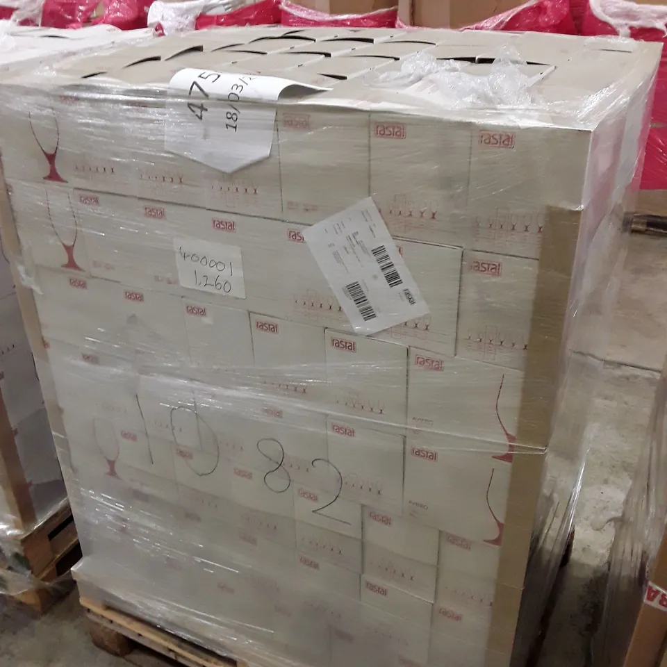 PALLET OF APPROXIMATELY 210 BOXES CONTAINING 6 RASTAL AVIERO 300ML GOBLETS