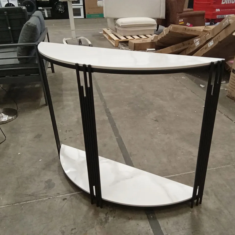 ANCUTA 100cm MARBLE TOP CONSOLE TABLE