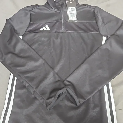 ADIDAS TRACK JACKET BLACK β AEROREADY - SIZE 11/12 YRS