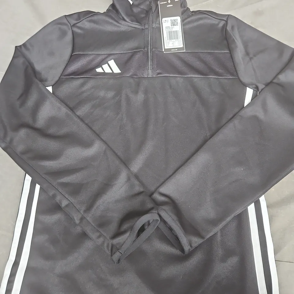 ADIDAS TRACK JACKET BLACK – AEROREADY - SIZE 11/12 YRS