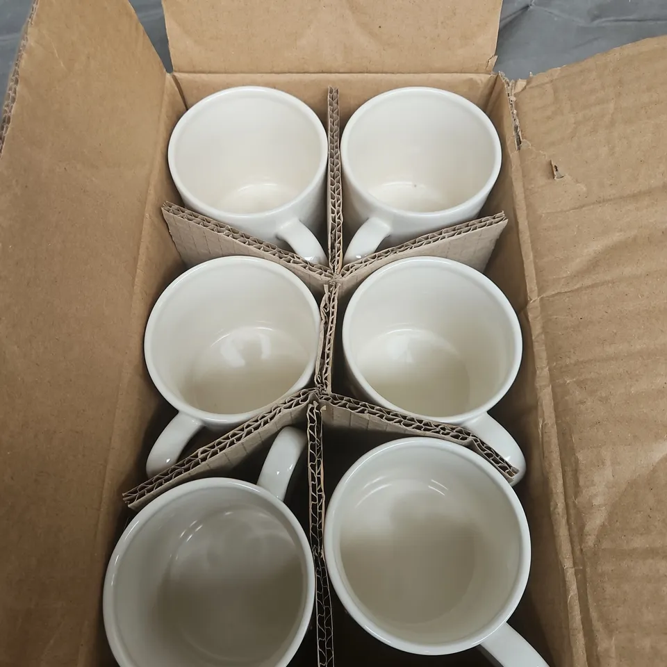 6 X GISELA GRAHAM GINGERBREAD MAN MINI CERAMIC MUGS