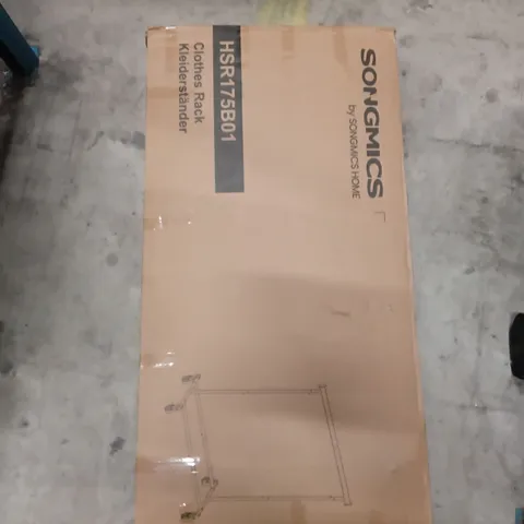 SONGMICS CLOTHES RACK ON WHEELS, HEAVY DUTY CLOTHES RAIL, 45 X (160-200) X 161.5 CM, WITH EXTENDABLE HANGING RAIL, 150 KG LOAD CAPACITY, EASY ASSEMBLY, PORTABLE, SILVER HSR175E01