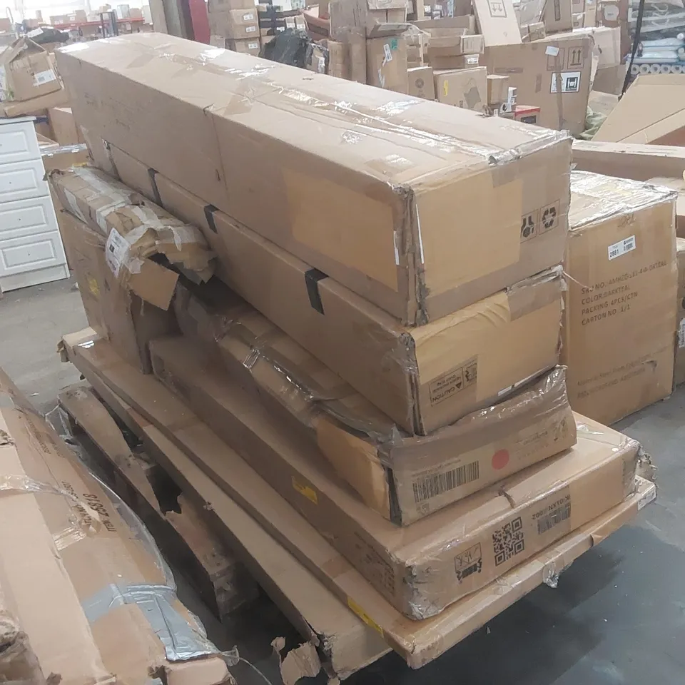 PALLET CONTAINING A LARGE QUANTITY OF ASSORTED FURNITURE PARTS