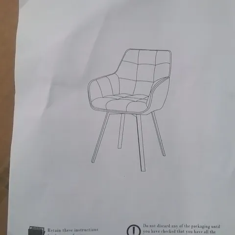 SET OF 2 BLACK FAUX LEATHER DINING CHAIRS 