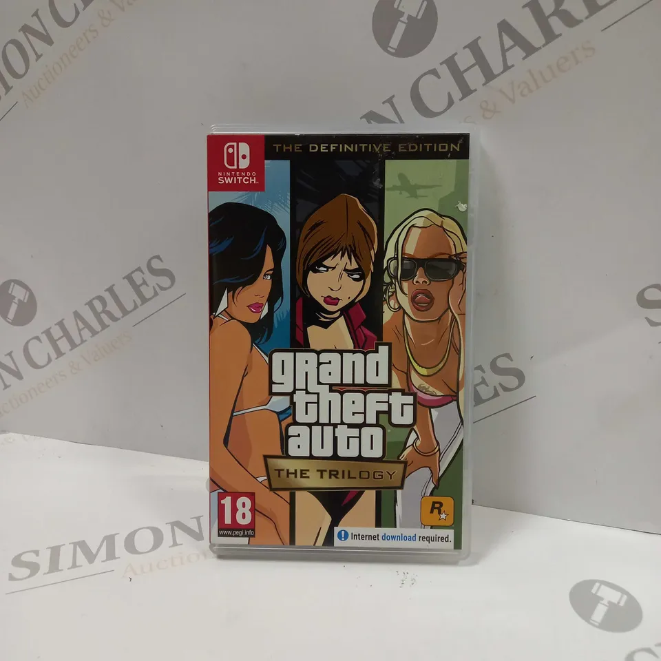 BOXED GRAND THEFT AUTO TRILOGY FOR THE NINTENDO SWITCH 