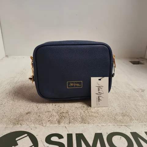 ALICE WHEELER NAVY SOHO DOUBLE ZIPPED CAMERA CROSS BODY BAG β AW5865 (WOMAN)