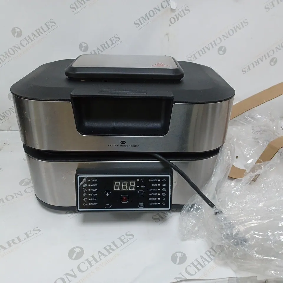 BOXED OUTLET COOK'S ESSENTIALS GRILL & AIRFRYER 5.5L