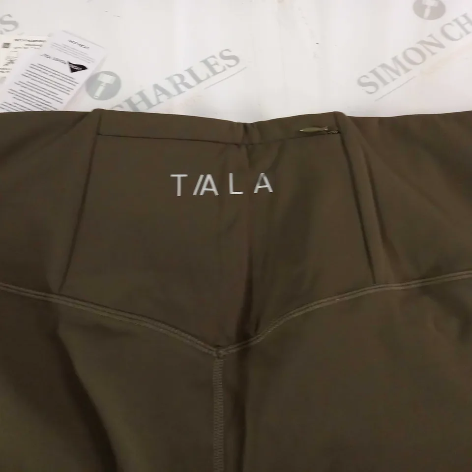 TALA SKINLUXE HIGH WAISTED CYCLING SHORTS IN DARK OLIVE - XL