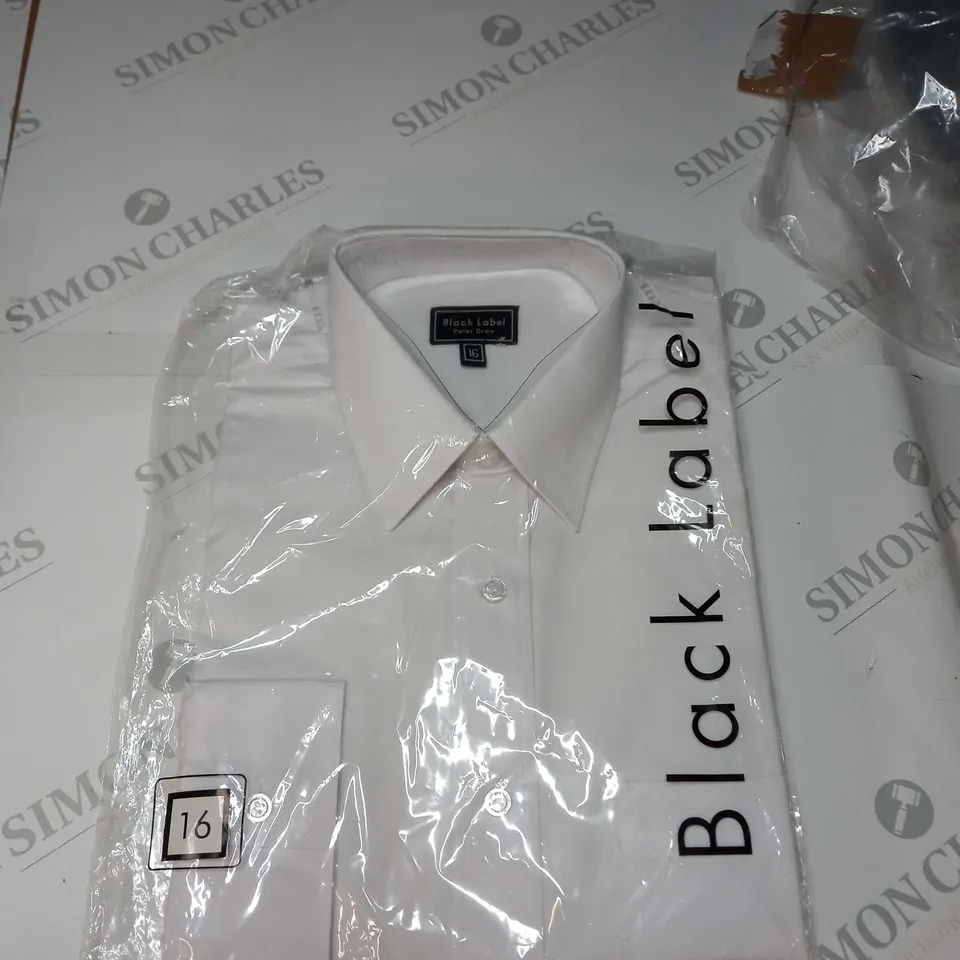BLACK LABEL WHIE SHIRT MENS - SIZE 16