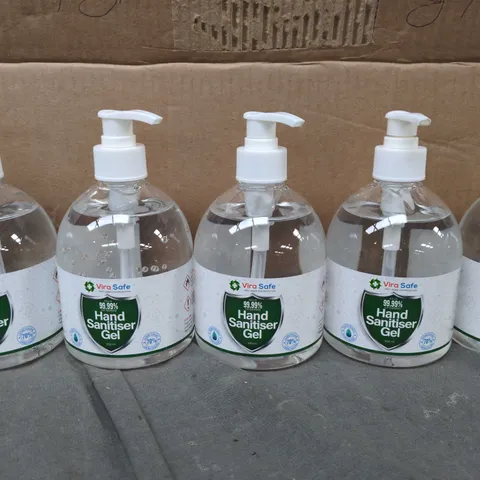 LOT OF 10 500ML HAND SANITISER GELS