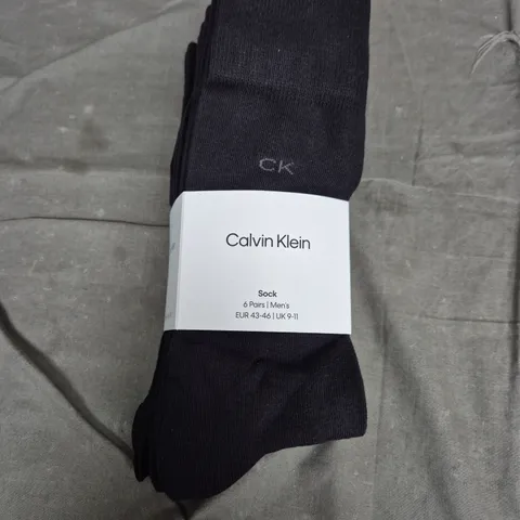 CALVIN KLEIN SOCKS – 6 PAIRS, UK 9-11 (EUR 43-46)