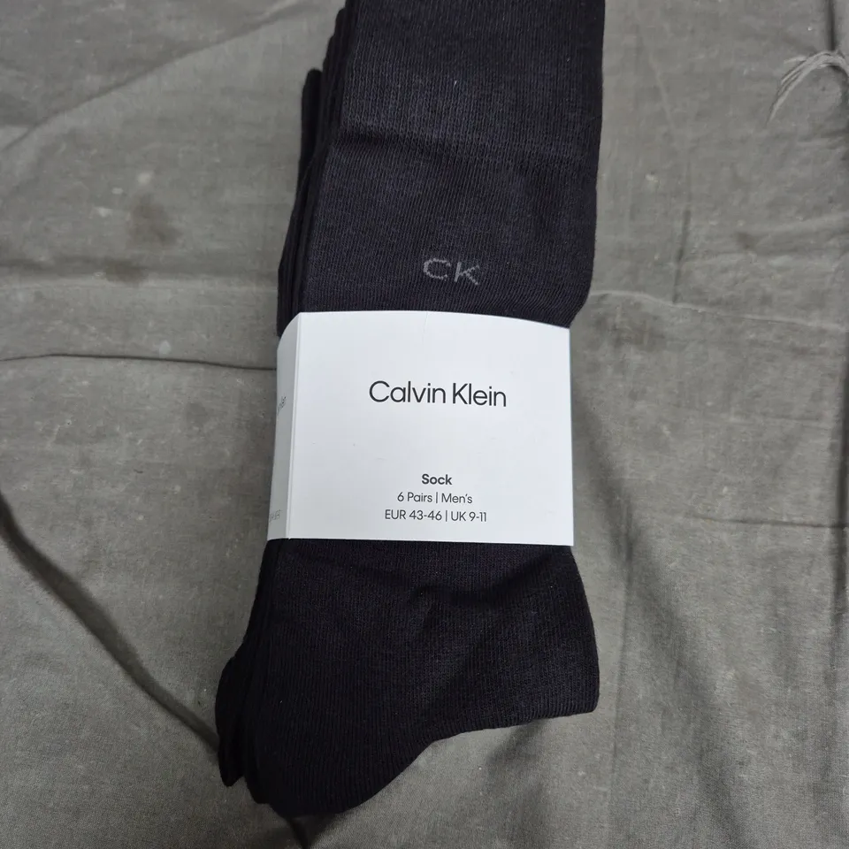CALVIN KLEIN SOCKS – 6 PAIRS, UK 9-11 (EUR 43-46)