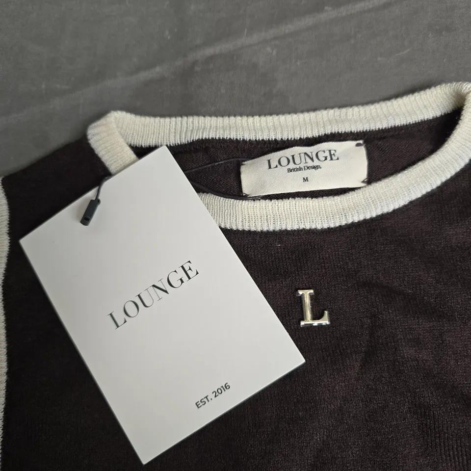 LOUNGE KNITTED VEST TOP – CHOCOLATE, UK M