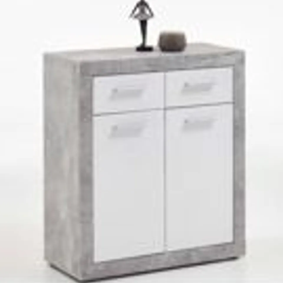 BOXED BRAND NEW BETON SIDEBOARD GLOSSY CONCRETE (2 BOXES)