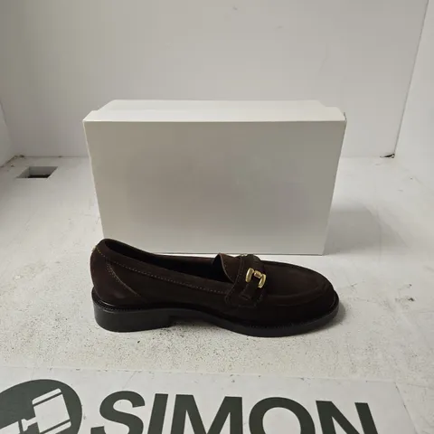 CARVELLA NOTO LOAFER – BROWN SUEDE FLATS (WOMEN'S), EU 39 (UK ~6.5–7)