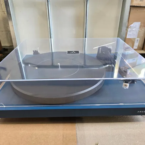 ARGON AUDIO TT MK2 BLUE TURNTABLE WITH BUILT IN PHONO PRE-AMP
