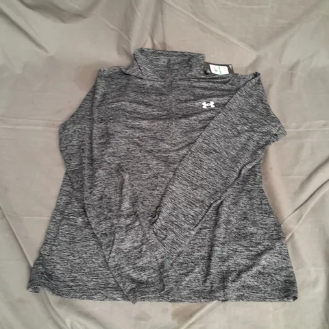 UNDER ARMOUR TECH 1/2 ZIP TOP IN GREY MULTI SIZE L