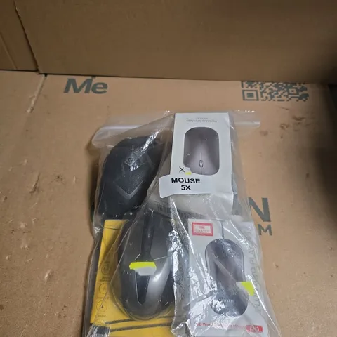 APPROXIMATELY 5 ASSORTED MOUSE INCLUDING KM3 WIRED MOUSE AND 2.4GHZ WIRELESS MOUSE 