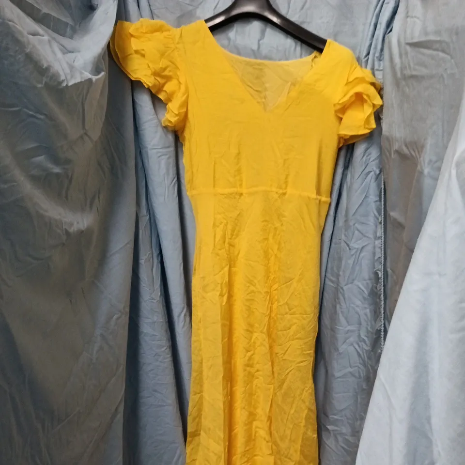 NOBODY'S CHILD YELLOW DRESS UK 16 (EU 44, USA 12)