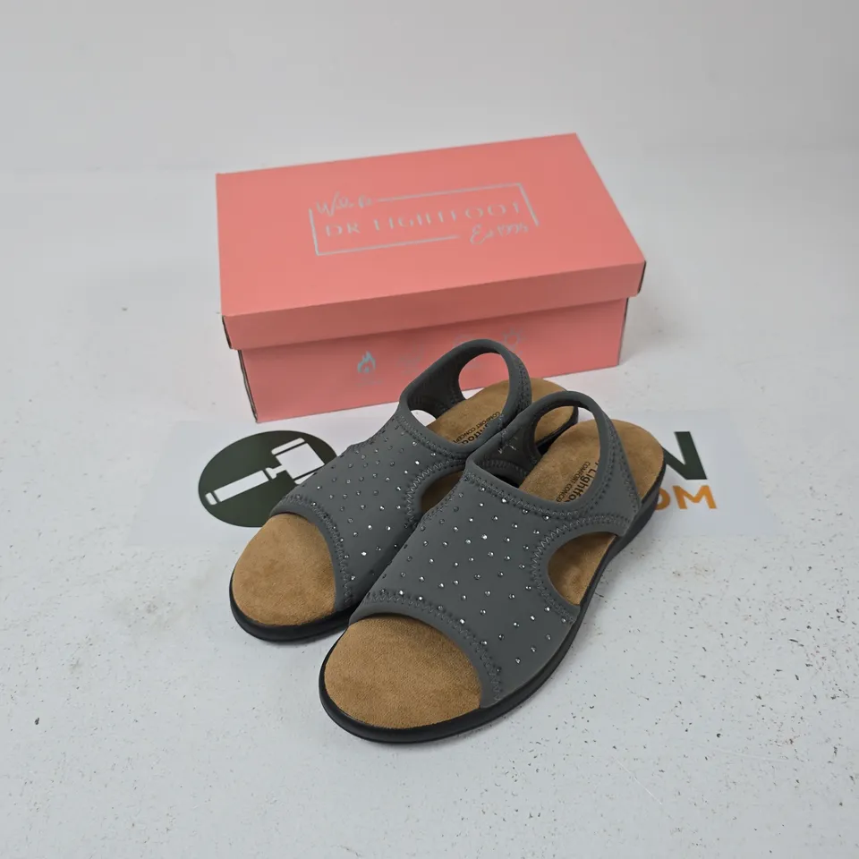 DR LIGHTFOOT JENNY PEWTER UK 5 SANDALS