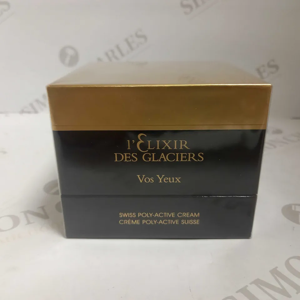SEALED L'ELIXIR DES GLACIERS VOS YEUX SWISS POLY-ACTIVE CREAM 15ML