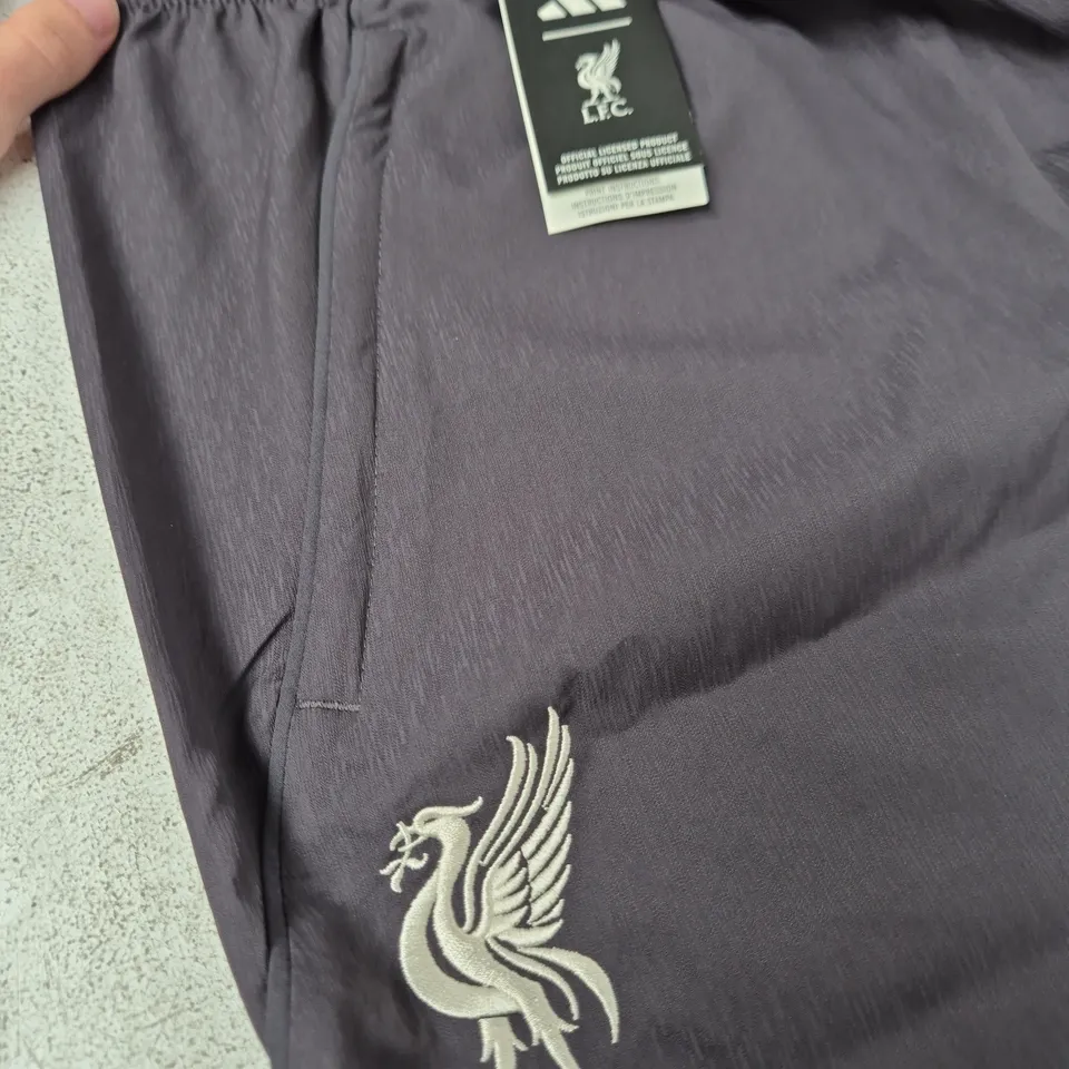 ADIDAS LIVERPOOL FC TRACK PANTS – CHARCOAL, UK LARGE