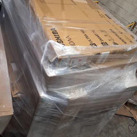PALLET CONTAINING 9 ASSORTED DAMAGED TVS