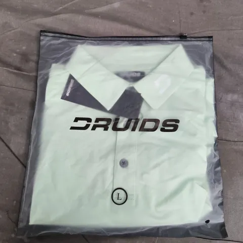 BAGGED DRUIDS ELITE POLO IN JADE - LARGE