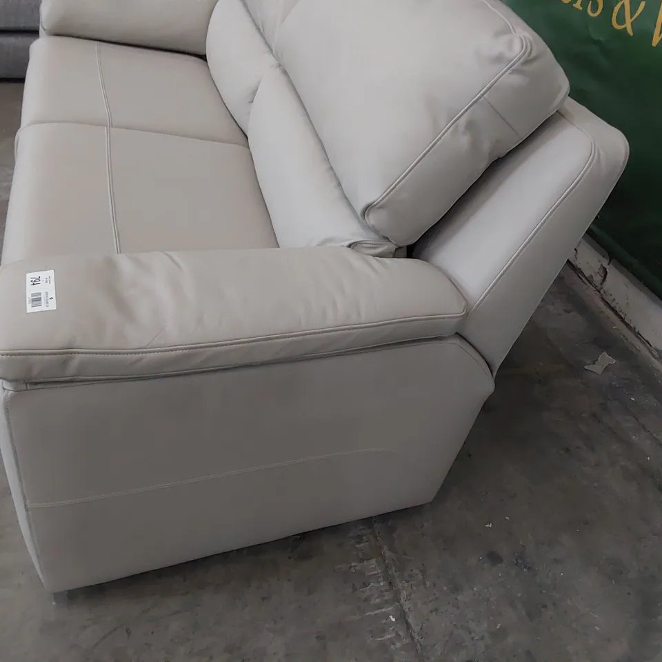 QUALITY BRITISH DESIGNER G PLAN TAYLOR THREE SEATER SOFA CAMBRIDGE CLOUD LEATHER 
