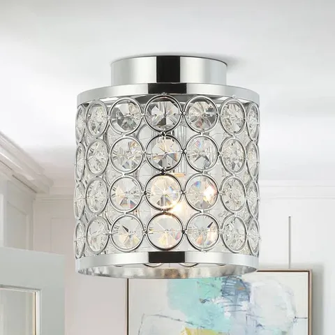 BOXED CEMENTON 1-LIGHT 15.5cm FLUSH MOUNT (1 BOX)