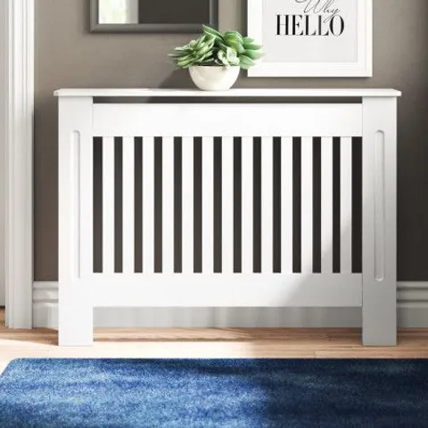 BOXED GRANGER RADIATOR COVER - WHITE // 111cm W X 19cm D X 82cm H (1 BOX)