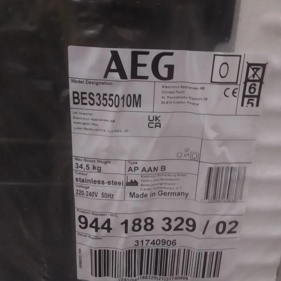 AEG BES355010M DISHWASHER RRP £425.00