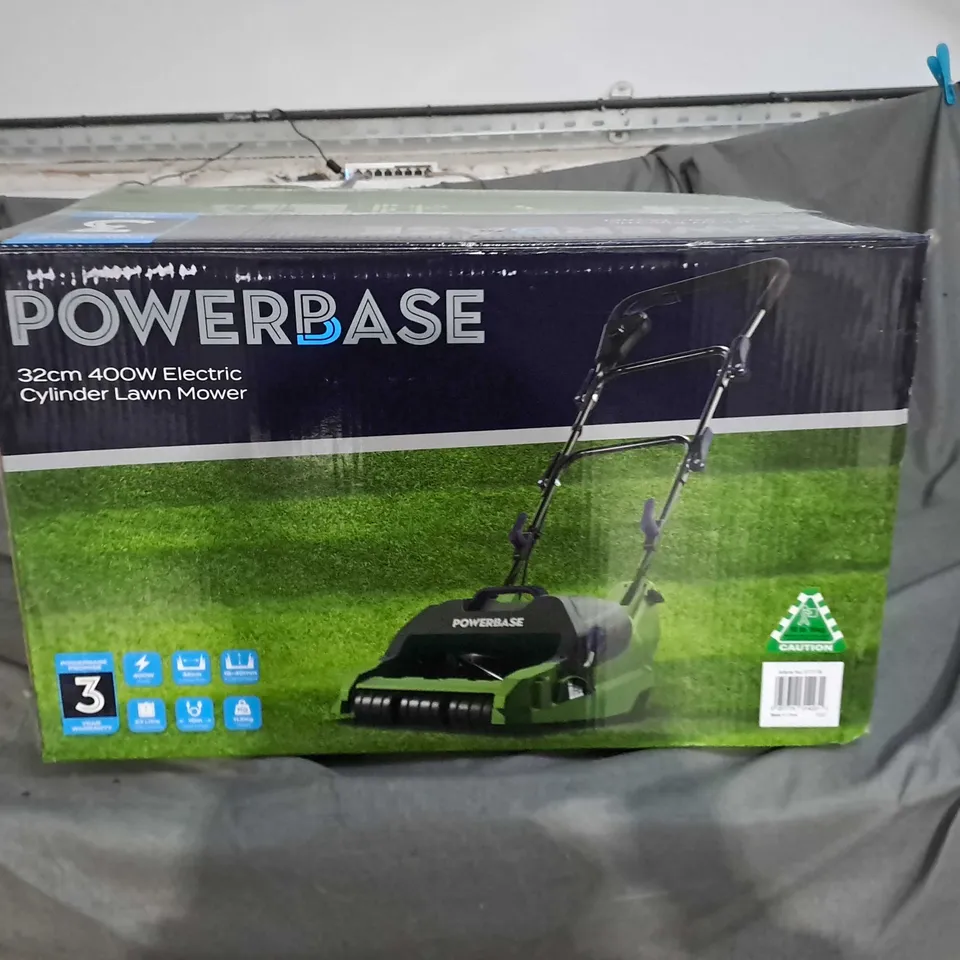 POWERBASE 32CM 400W ELECTRIC CYLINDER LAWN MOWER