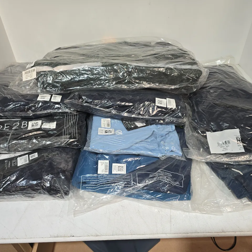 LOT OF APPROXIMATELY 19 ASSORTED BRAND NEW REGATTA AND DARE2BE CLOTHING ITEMS