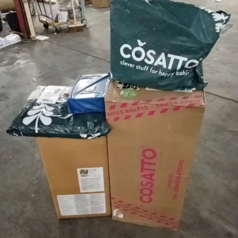 BOXED COSATTO WOW XL SILHOUTTE STROLLER, CARRYCOT, CAR SEAT AND ACCESSORIES (5 PIECES)