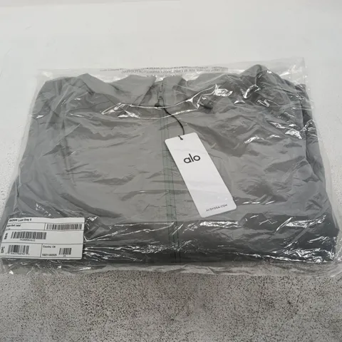 BAGGED ALO ALPHA SHELL JACKET – GREY - SIZE S