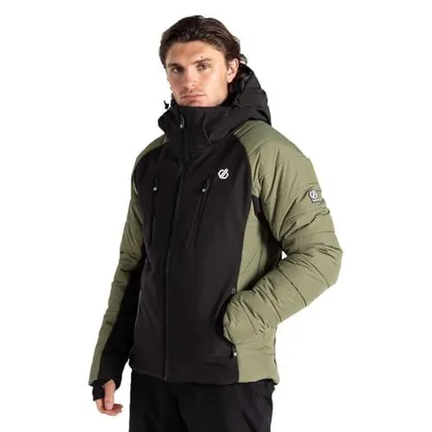 DARE 2B MENS SPEED SKI JACKET, OLIVINE GREEN/BLACK SIZE S