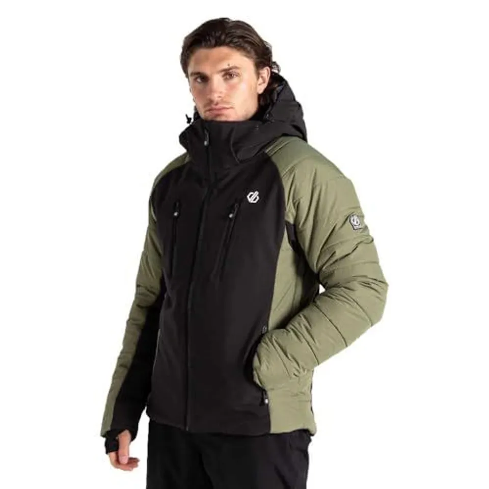 DARE 2B MENS SPEED SKI JACKET, OLIVINE GREEN/BLACK SIZE S