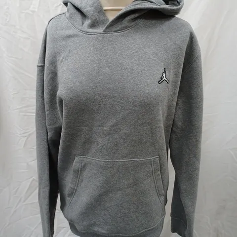 JORDAN AIR HOODED JUMPER, GREY - SIZE S